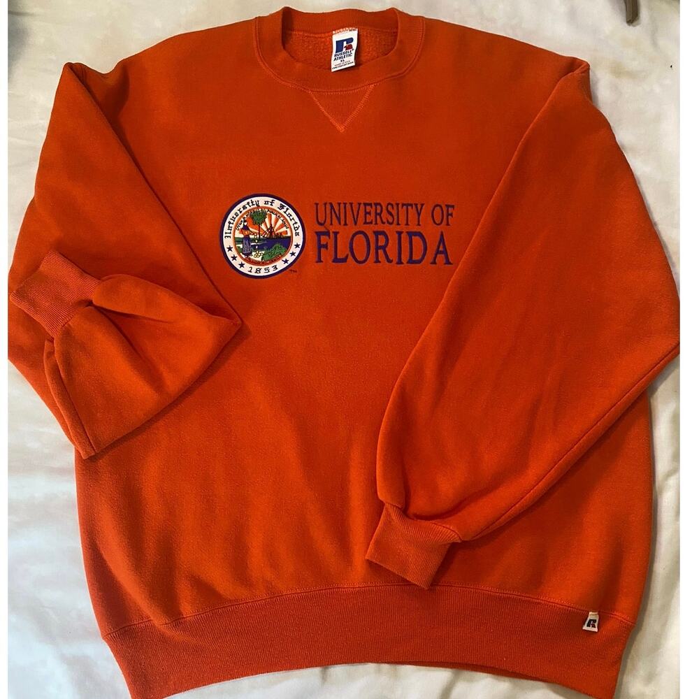 Vintage 80s Russell‎ Athletic V Stitch University Florida Sweatshirt